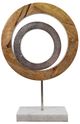 A & B Home Asther Brown Ring Decorative Statue-1