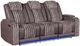 Global Furniture USA U8000 Corduroy Power Recliner Sofa with LED-0
