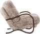 Four Hands Tobin Taupe Mongolian Fur Accent Chair-3