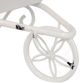 A & B Home White Decorative Wheelbarrow Planter-3