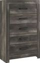 Signature Design by Ashley® Wynnlow 4-Piece Gray King Crossbuck Panel Bed Set-4