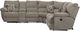 Catnapper® Elliot 2-Piece Pewter Power Lay Flat Reclining Curved Sectional with Console-2