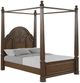 Bernards Tuscany Brown King Canopy Bed-0