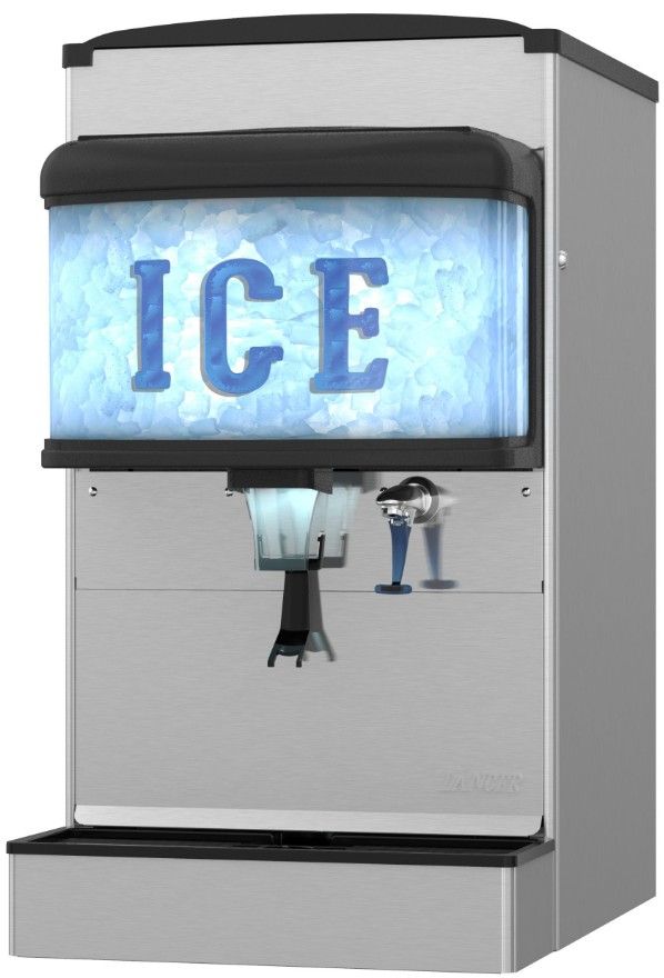Hoshizaki 22" 200 lb. Stainless Steel Ice and Water Dispenser-1