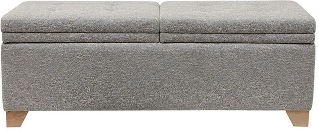 Olliix by Madison Park Grey Multi Ashcroft Storage Bench-0
