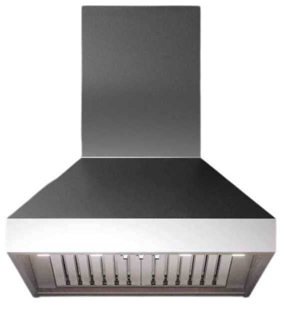 Falmec Pyramid Pro 48" Scotch Brite Stainless Steel Wall Mounted Range Hood-0