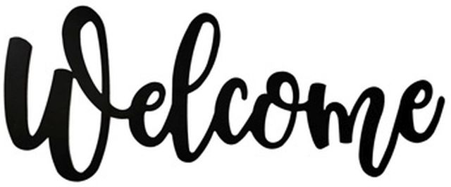 Signature Design by Ashley® Emalee Black Welcome Wall Decor-0