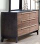 Arboit-Poitras Preference Slate/Walnut 6-Drawer Dresser-0