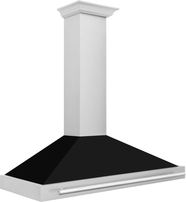 ZLINE 48" Black Matte Wall Mounted Range Hood -3