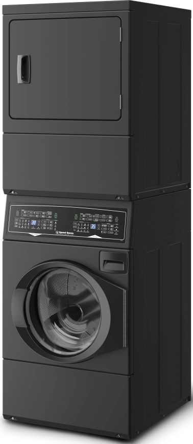 Speed Queen® SF7 Black Electric Stack Laundry, 3.5 Cu. Ft. Washer, 7.0 Cu. Ft. Dryer-2