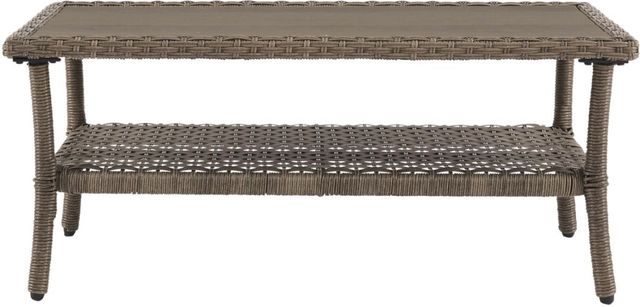Signature Design by Ashley® Clear Ridge Light Brown Rectangular Cocktail Table-1