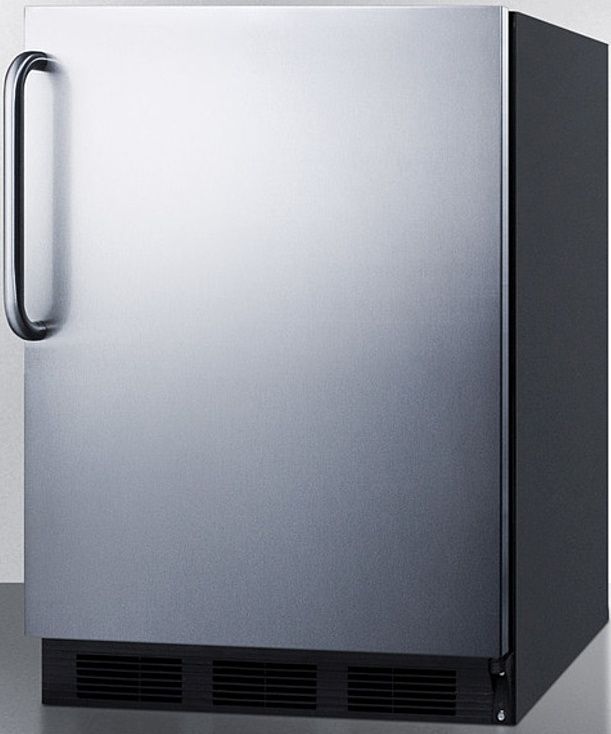 Summit® 5.1 Cu. Ft. Stainless Steel Under the Counter Refrigerator-1