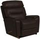 La-Z-Boy® Soren Pewter Leather Manual Rocking Recliner-0