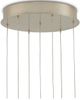 Currey & Company Daze Multi-Drop Antique Brass/Painted Silver/White Pendant Lighting-2