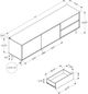 Monarch Specialties Inc. Walnut 72" TV Stand with Storage-2