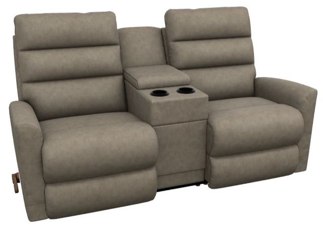 La-Z-Boy® Liam Mushroom Manual Wall Reclining Loveseat with Console-0