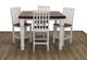 Million Dollar Rustic Cottage Pub Table with White Legs-0