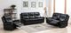 Mazin Furniture Emerson Black Manual Reclining Sofa -4