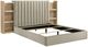 Coaster® Arielle 4-Piece Light Oak/Light Tan Queen Panel Bedroom Set-1