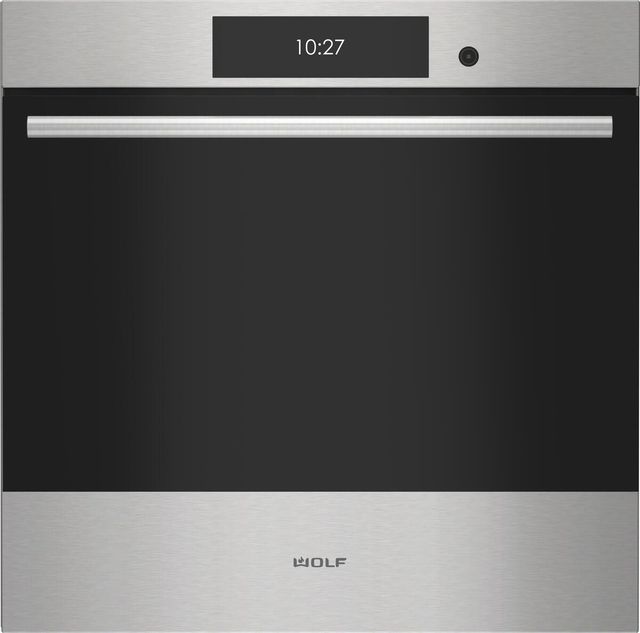 Wolf® E Series Transitional 24" Stainless Steel Single Electric Wall Oven-0