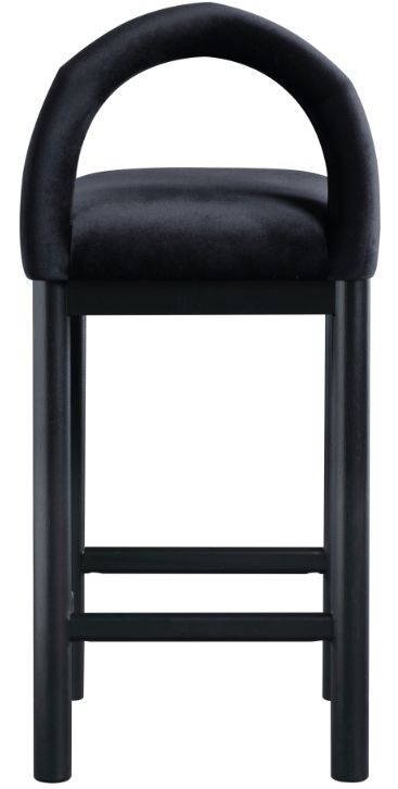 Meridian Furniture Conrad Black Upholstered Counter Stool-3