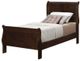 Coaster® Louis Philippe Twin Cappuccino Sleigh Panel Headboard and Footboard-0