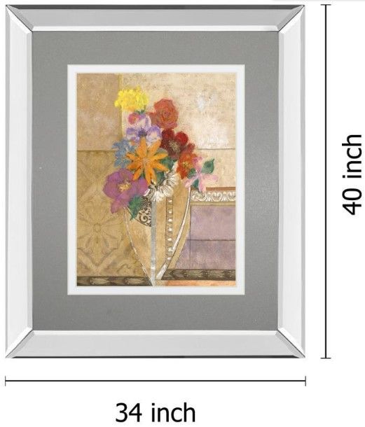 Classy Living Hollack Pansy 34" Wall Art-2