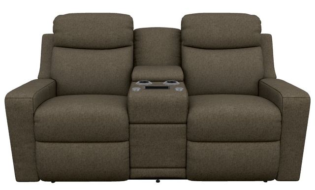 La-Z-Boy® Emmons Taupe Power Reclining Loveseat with Console, Headrest, and Lumbar-1