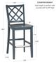 Powell® Maui Graphite Counter Stool -2