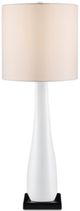 Currey & Company La Porta Glossy White/Black Table Lamp-3