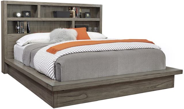 aspenhome® Modern Loft Greystone Queen Bed-0