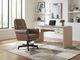 Hooker® Furniture Ready-Made Upholstery Lenora Rowe Chocolate Swivel Tilt Executive Chair-1