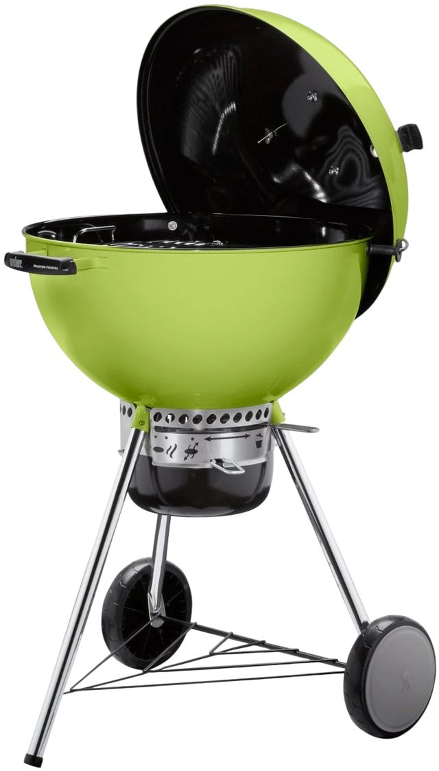 Weber® Master-Touch® 24" Spring Green Portable Charcoal Grill-1