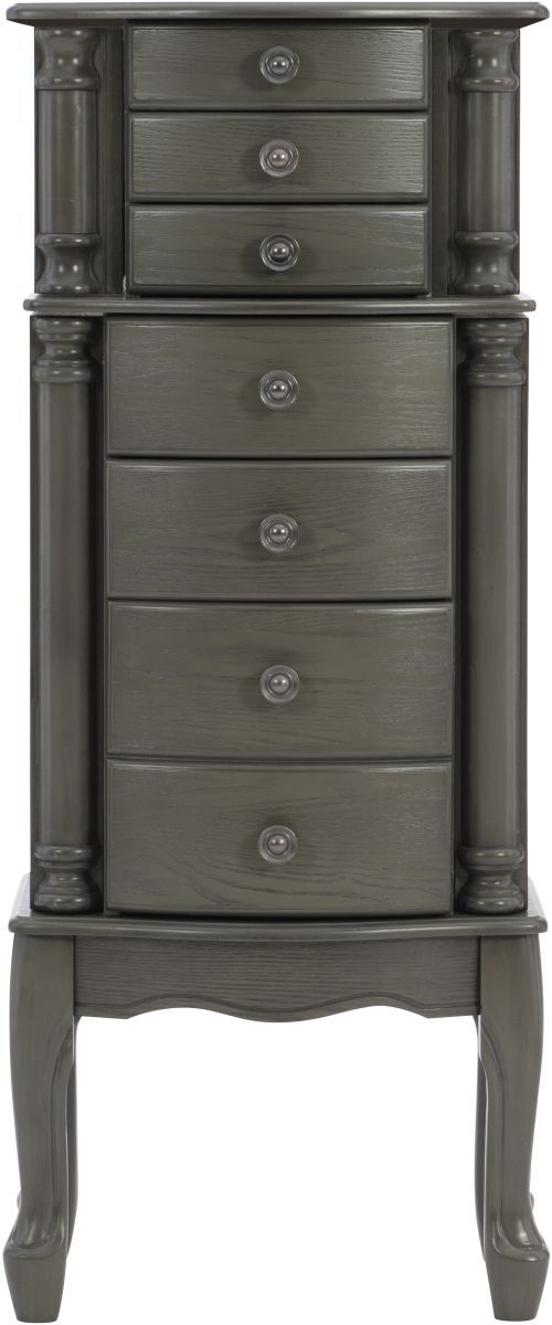 Powell® Shauna Grey Jewelry Armoire-1