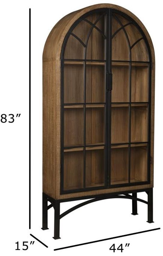 Nest Home Collections Victoria Antique Natural Cabinet-3