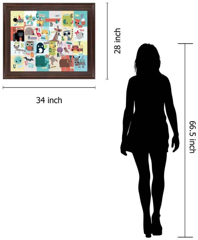 Classy Living Playful Alphabet Parade Wall Art-1