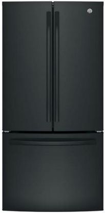 GE® Series 24.8 Cu. Ft. French Door Refrigerator-Black-0