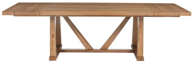 Coaster® Middleton Natural Brown 106" Extension Leaf Dining Table-2
