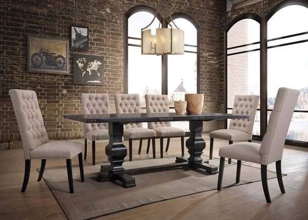 ACME Furniture Morland Vintage Black Dining Table | Urner's