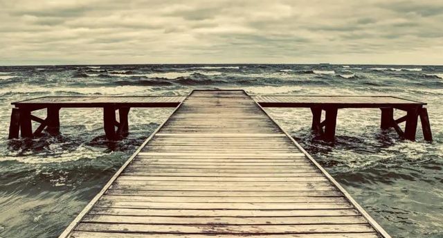 Classy Art Cloudy Pier Wall Art-1