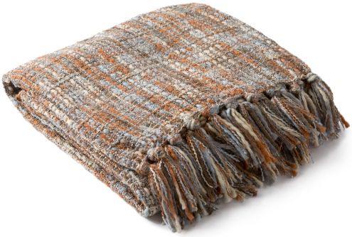 Surya Tabitha Burnt Orange 50"x60" Throw Blanket-1
