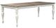 Liberty Furniture Magnolia Manor Weathered Brown Rectangular Table with Antique White Legs-1