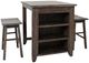 Jofran Inc. Madison County 3-Piece Brown Counter Table Set-0