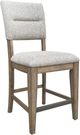 Parker House® Cedar Fork 2-Piece Gray/Smoked Arabica Counter Stool-0