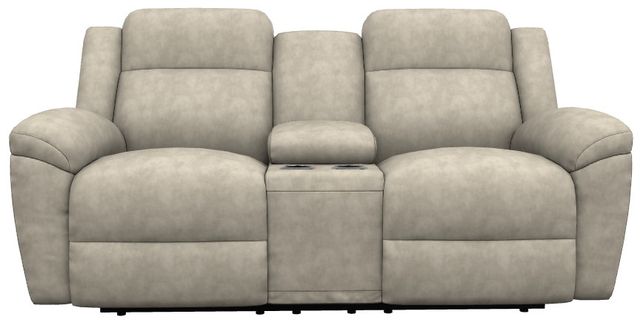 La-Z-Boy® Joel Stucco Power Reclining Loveseat with Console and Headrest-1