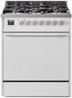 Ilve® Professional Plus II Series 30" White Pro Style Dual Fuel Range-0