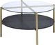 3-Piece Black/Gold Table Set-2