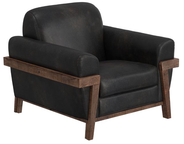 International Furniture Direct Loft Brown Black/Brown Accent Chair-0