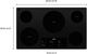 Whirlpool® 36" Black Electric Cooktop with Triple Radiant Element-4