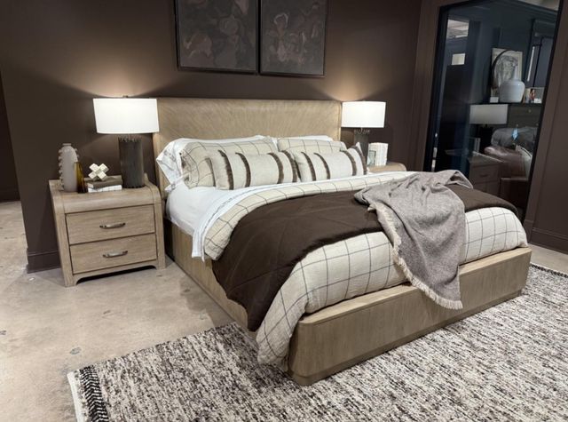 Legacy Classic Flow Sandstone King Panel Bed-1